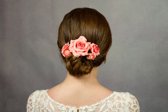 Flower Brooch And Flower Hair Ornament